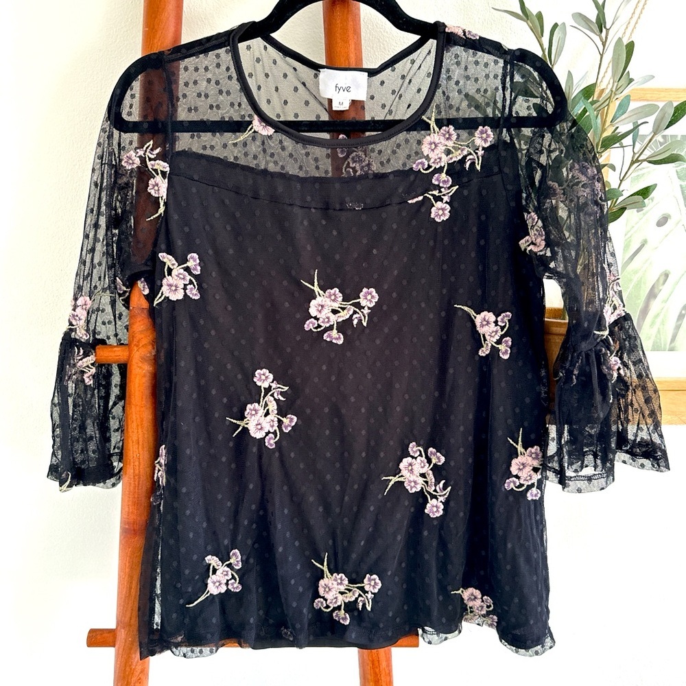 Embroidered Floral Blouse